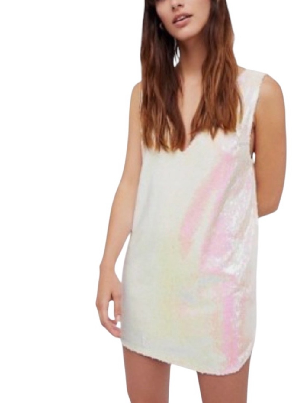 Intimately by Free People Iridescence sequence Mini Dress